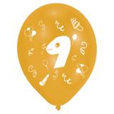 Bunte Luftballons "Geburtstagsspaß" 8er Pack-9