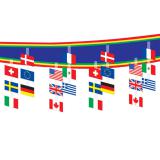 Deckendeko Internationale Flaggen 30cm x 3,7 m