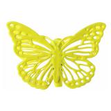 Deko-Klammern aus Metall "Schmetterling" 4er Pack-gelb