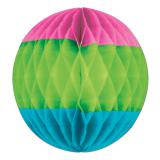 Dekohänger Bunter Ball aus Wabenpapier 30 cm