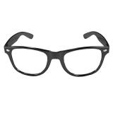 Einfarbige Brille "Durchblick"-schwarz