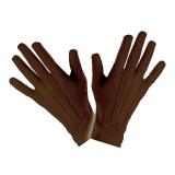 Einfarbige Handschuhe "Farbenfroh" 23 cm-braun