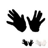 Einfarbige Handschuhe 22 cm