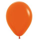 Einfarbige Luftballons Kunterbunt 8er Pack-orange 