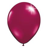 Einfarbige metallic Luftballons-10er Pack-burgunder