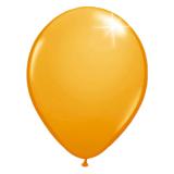 Einfarbige metallic Luftballons-10er Pack-orange