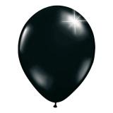 Einfarbige metallic Luftballons-100er Pack-schwarz
