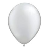 Einfarbige metallic Luftballons-100er Pack-silber
