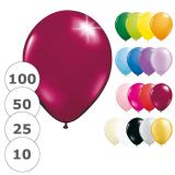 Einfarbige metallic Luftballons