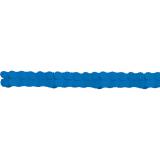 Einfarbige Wabenpapier-Girlande 360 cm-blau