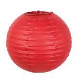 Einfarbiger Lampion "Farbenpracht" 25 cm-rot