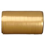 Einfarbiges glänzendes Geschenkband 50 m-gold
