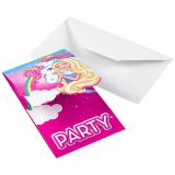 Einladungskarten "Barbie - Dreamtopia" mit Umschlag 8er Pack
