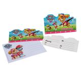 Einladungskarten "Pink Paw Patrol" mit Umschlag 6er Pack