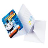 Einladungskarten "Thomas die kleine Lokomotive" mit Umschlägen 6er Pack