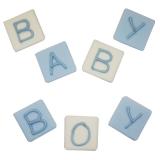 Essbare Kuchendeko "Baby Boy" 7-tlg.