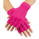 Fingerlose Handschuhe-neonpink