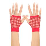Fingerlose Handschuhe "Netzoptik"-rot