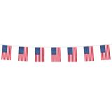 Flaggen-Girlande "USA" aus Stoff 4 m 