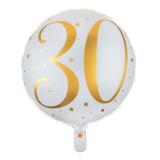 Folien-Ballon 30. Geburtstag "Golden Times" 45 cm