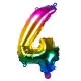 Folien-Ballon in Zahlenform Regenbogen 36 cm-4