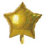 Folienballon "Funkelnder Stern" 45 cm-gold