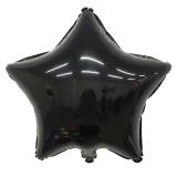 Folienballon "Schwarzer Stern" 45 cm
