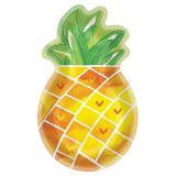 Form-Pappteller "Fruchtige Ananas" 8er Pack
