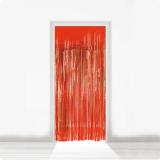 Fransen-Türvorhang aus Folie 2 m-rot