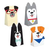 Geschenktütchen aus Papier "Hunde Party" 8er Pack
