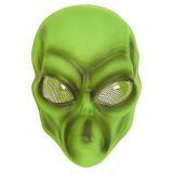 Giftgrüne Alien-Maske