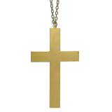 Goldene Halskette mit Kreuz "Priester"