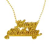 Halskette "Geburtstag Bosslike" Happy Birthday 45 cm