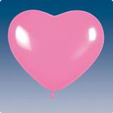Herz-Luftballons rosa 5er Pack