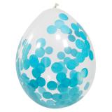 Konfetti-Luftballons "Partyspaß" 4er Pack-blau