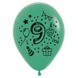 Kunterbunte Zahlen-Luftballons 7er Pack-9
