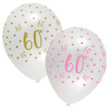 Luftballons "60. Geburtstag Ladylike" 6er Pack