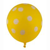 Luftballons "Farbenfroher Punkte-Spaß" 5er Pack-gelb