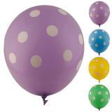 Luftballons "Farbenfroher Punkte-Spaß" 5er Pack