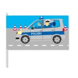 Papier-Flagge "Polizei" 8er Pack