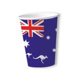 Pappbecher "Australische Flagge" 10er Pack