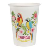 Pappbecher "Tropical Paradise" 10er Pack