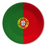 Pappteller Portugal 10er Pack