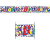 Party-Banner "Happy Birthday" 1,5 m