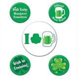 Party-Buttons "St. Patrick's Day" 5-tlg.