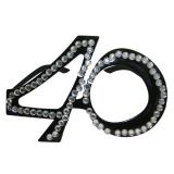 Partybrille Diamond 40. Geburtstag 14,5 cm