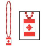 Perlenkette Flagge Kanada 91 cm