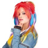 Perücke Punk-Lady Rainbow 