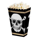 Popcorn-Tüten "Totenkopf des Grauens" 4er Pack