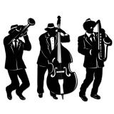 Raumdeko Jazz Band 46 cm 3-tlg.
